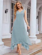 Vestidos de chifón de talla grande para la madre de la novia con chaqueta, vestidos formales para boda SY28073 