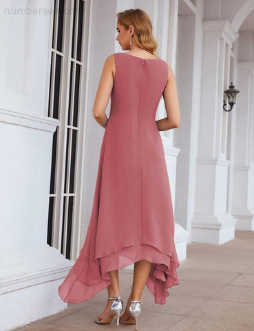 Vestidos de chifón de talla grande para la madre de la novia con chaqueta, vestidos formales para boda SY28073 