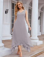 Vestidos de chifón de talla grande para la madre de la novia con chaqueta, vestidos formales para boda SY28073 