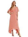 Vestidos de chifón de talla grande para la madre de la novia con chaqueta, vestidos formales para boda SY28073 