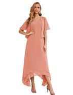 Vestidos de chifón de talla grande para la madre de la novia con chaqueta, vestidos formales para boda SY28073 