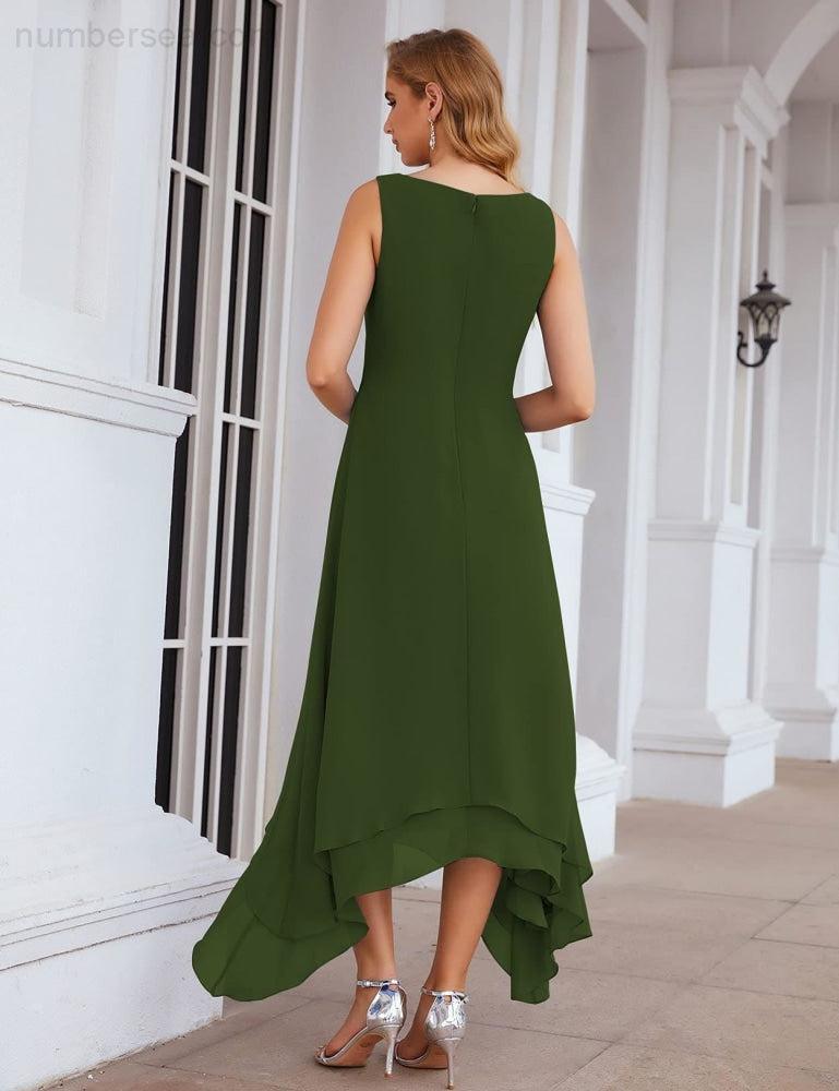 Vestidos de chifón de talla grande para la madre de la novia con chaqueta, vestidos formales para boda SY28073 