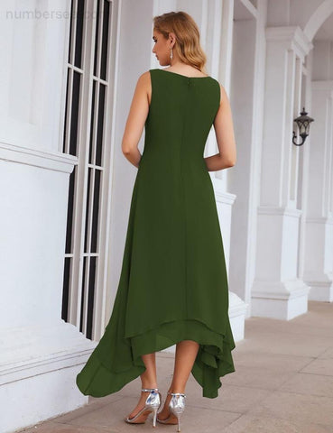 Vestidos de chifón de talla grande para la madre de la novia con chaqueta, vestidos formales para boda SY28073 