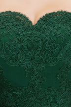 Robe de bal sirène longue en satin à épaules dénudées et appliques, robes de demoiselle d'honneur