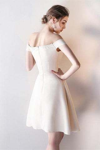 Robe de soirée mini trapèze à épaules dénudées PG147