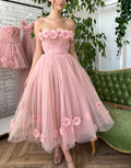 Pandora | Robe de bal bustier rose clair princesse à fleurs
