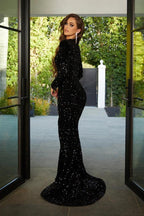 Long Sleeve Prom Dress