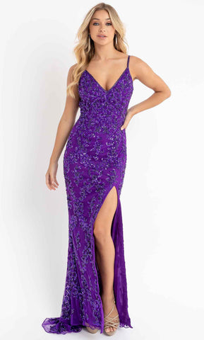 Robe de bal à sequins fleuris