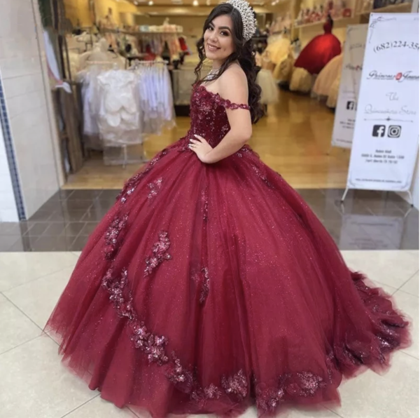 Robe de bal à épaules dénudées pour concours de beauté, robe de 16 ans, robe d'anniversaire, robe de bal scintillante Y1111