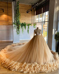 Robes de mariée longues, robes de bal de style champagne, robes de soirée formelles Y850