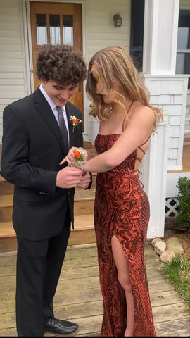 Robe de bal longue sirène à sequins sexy, robe de soirée charmante Y1683