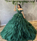 Vestido de gala verde para baile de graduación, vestido de noche formal de corte A Y1795