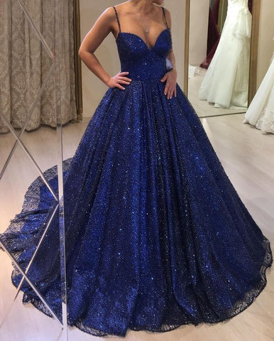 Robe de bal bleue pour femme, robe sexy élégante pour soirée Y1813
