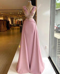 Pink Long Prom Dress Unique Evening Dress Y521