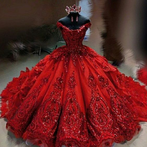Vestido de baile con hombros descubiertos, encantador vestido de graduación S26633
