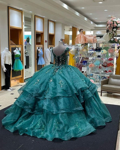 Vestido de gala para cumpleaños, vestido de quinceañera con cordones Y1229