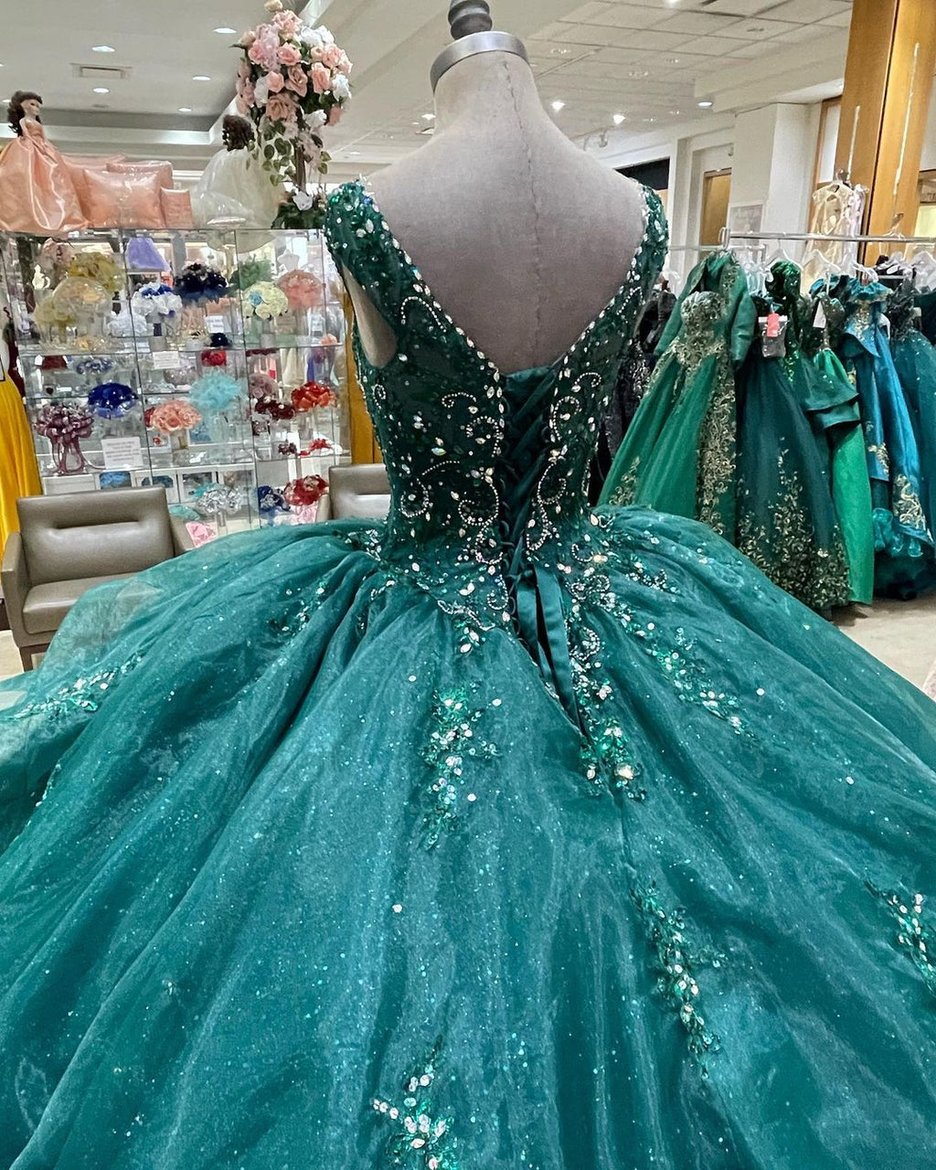 Robe de bal à lacets pour anniversaire, robe Sweet 16 Y1229
