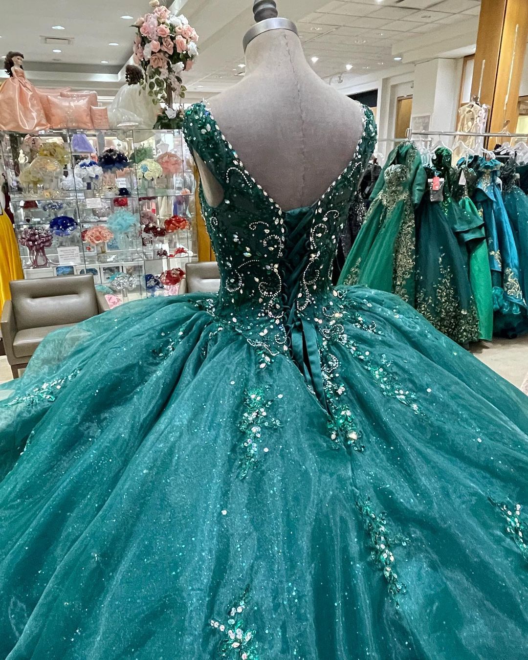 Robe de bal à lacets pour anniversaire, robe Sweet 16 Y1229