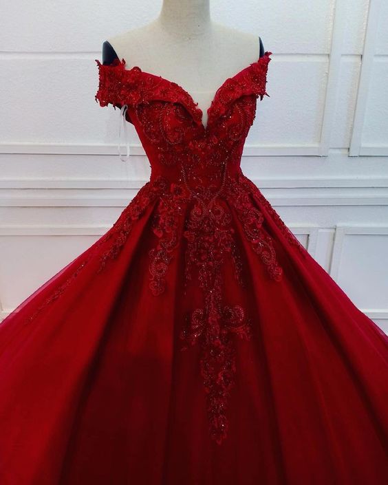 Vestido de baile de quinceañera con encantador escote barco, apliques de encaje y tul, modelo Y1225