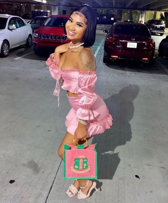 Conjunto para chica negra de 21 años: vestido de fiesta de dos piezas rosa y negro, vestido corto para baile de bienvenida Y688