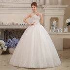 Baoleely Wedding Dress Plus Size Bride Large Size Strapless Diamond Wedding Dresses Ball Gowns Bridal Princess Embroidery Dresses