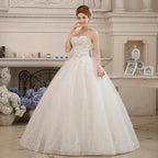 Baoleely Wedding Dress Plus Size Bride Large Size Strapless Diamond Wedding Dresses Ball Gowns Bridal Princess Embroidery Dresses