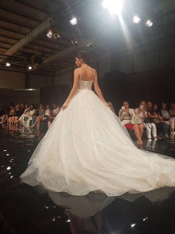 Baoleely Robe de mariée sirène vintage sexy en dentelle avec appliques et jupe détachable 2 en 1