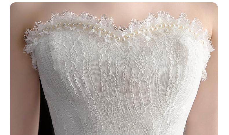 Baoleely Vestido De Noiva New Front Short Long Back Strapless Wedding Dress Sweet Bride Dress With Train Custom Made Wedding Gown L