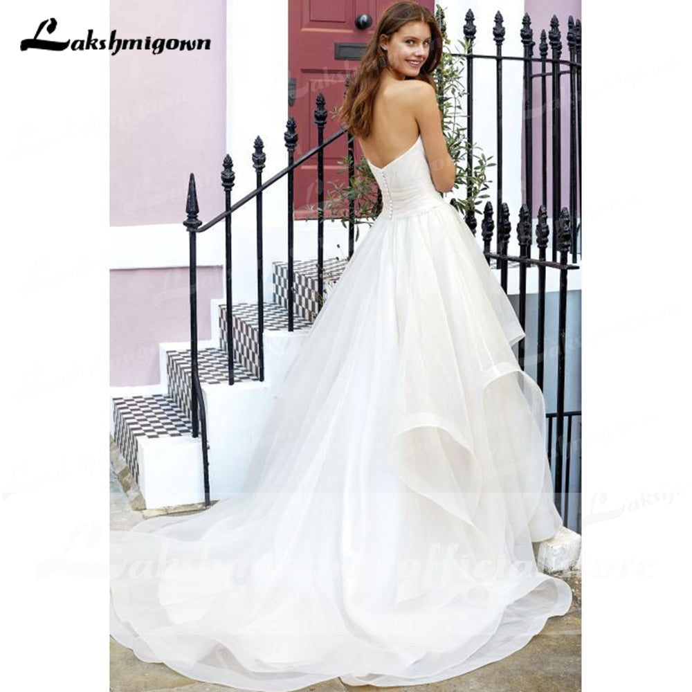 Baoleely vestido noiva  Simple Sweetheart Pleats Off the Shoulder Bride Wedding Dresses Charming Elegant robe de soirée de mariage