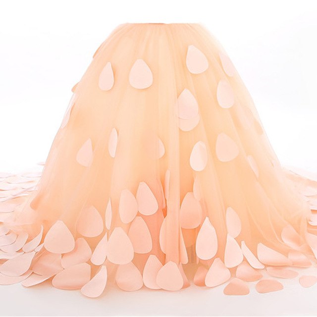 On Sale No Return No Refund Petal Flower Girl Dresses Girls  pageant dresses for girls  HTA0002