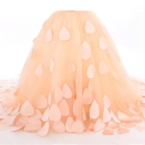 En oferta. Sin devoluciones ni reembolsos. Vestidos de niña con estampado de pétalos. Vestidos de concurso para niñas. HTA0002