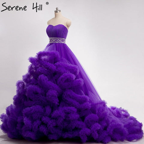 Vestido de novia para embarazadas, nube esponjosa, cristal, burdeos, vestido de novia HA2004