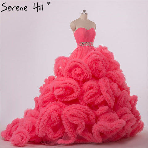 Vestido de novia para embarazadas, nube esponjosa, cristal, burdeos, vestido de novia HA2004