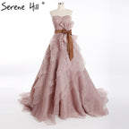 Puffy Wedding Dress Ball Gown Beaded Crystal Tulle Court Train Bridal Dresses