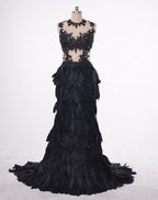 Mermaid Wedding dress Feather Ruffles Organza Full Ruffles Bride dress HA2006