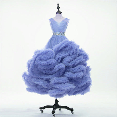 Robes de concours de beauté pour filles, en solde, sans retour, sans remboursement, sur mesure, style nuage, HTA0001