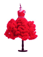 On Sale No Return No Refund  Rushed Girls Pageant Dresses Cloud Flower Girl Dresses Custom Made HTA0001