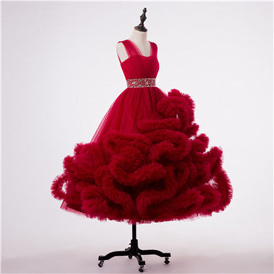 Robes de concours de beauté pour filles, en solde, sans retour, sans remboursement, sur mesure, style nuage, HTA0001