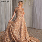 On Sale no return no refundSale Elegant Tulle Evening Dress Sleeveless Small Flowers Evening Gowns HA2064