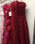 On Sale no return no refundSale Elegant Tulle Evening Dress Sleeveless Small Flowers Evening Gowns HA2064