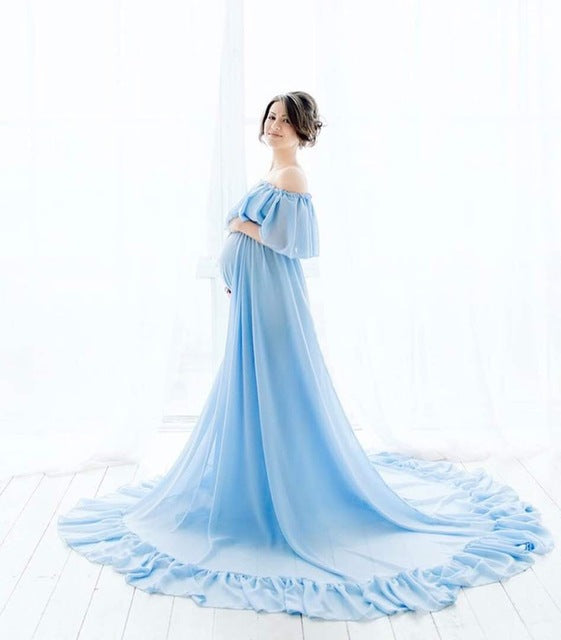 Purple Sleeveless Chiffon Wedding Dresses Pregnant Wedding Gowns HA2044