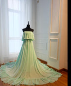 Purple Sleeveless Chiffon Wedding Dresses Pregnant Wedding Gowns HA2044