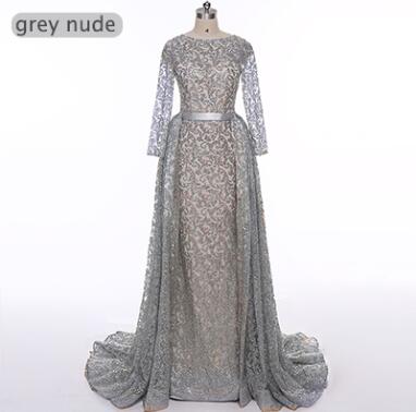 On Sale no return no refundSale Fashion Mermaid Luxury Evening Dress Long Sleeves  Gliter  with train Evening Gowns 2025 LA6112