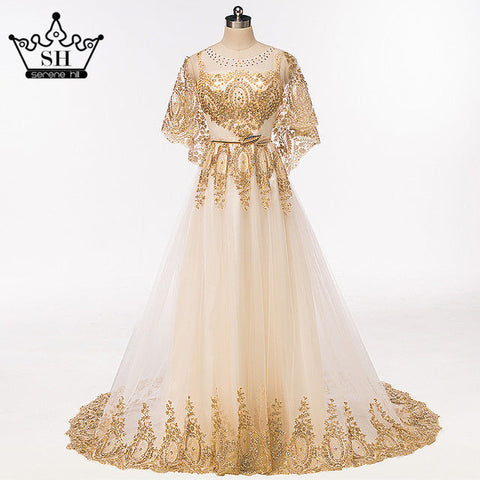 Nuevos vestidos de noche de corte A sin mangas de hilo de chal HA2071