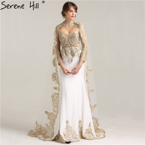 En oferta, sin devoluciones ni reembolsos. Vestido de noche de sirena con gorro, manga larga, LA6271