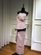 On Sale No Return No Refund Sale Asymmetrical Evening Dress Sleeveless Evening Gowns QA8020