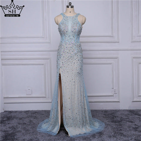 En oferta, sin devoluciones ni reembolsos. Vestidos de noche de sirena con lentejuelas y pedrería. Elegantes vestidos de noche LA6195