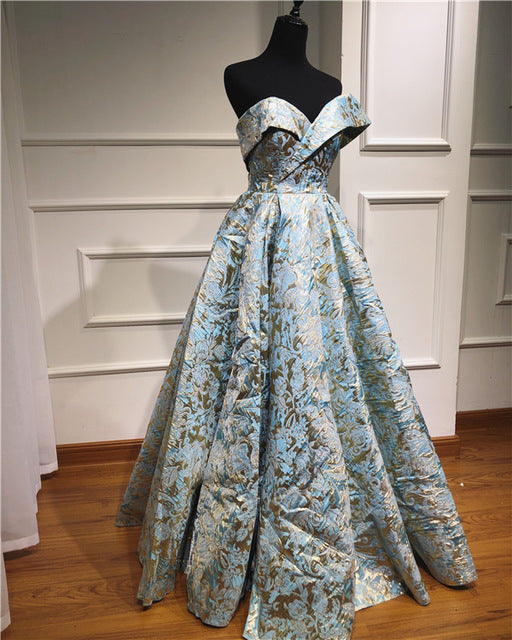 One Shoulder Vintage Evening Dresses Sleeveless High-end Formal Evening Gowns LA6486