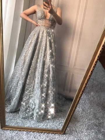 En oferta, sin devoluciones ni reembolsos. Vestidos de noche de tul con escote en V profundo, sexys, LA6251