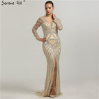 On Sale No Return No Refund Evening Gown Designs Mermaid Beading Sequined LA6281